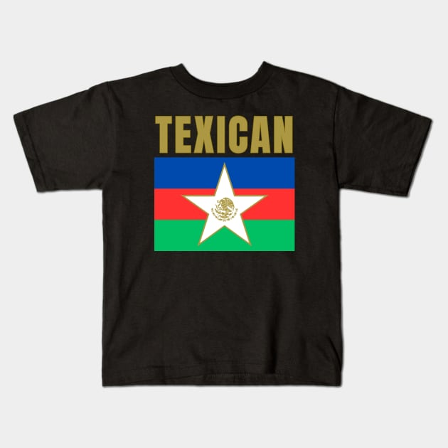 Texican Flag Kids T-Shirt by TEXICAN